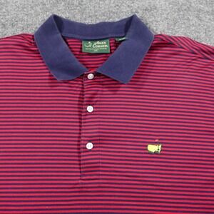 Red and Blue Striped Polo Shirt